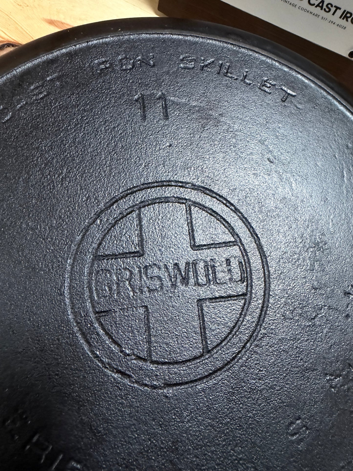 Griswold Large Block Logo # 11 w/ Heat Ring