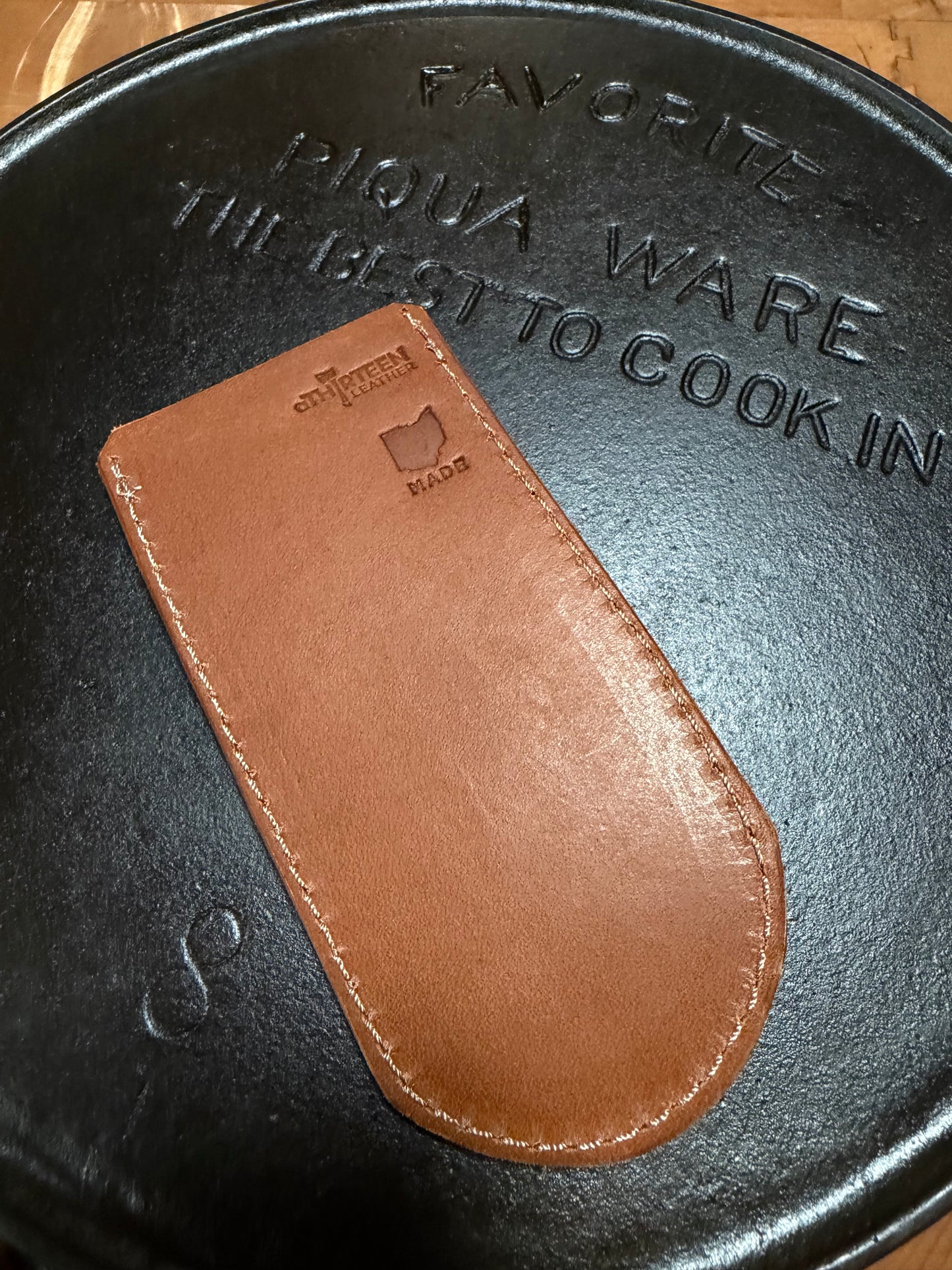 Leather Skillet Handle Cover