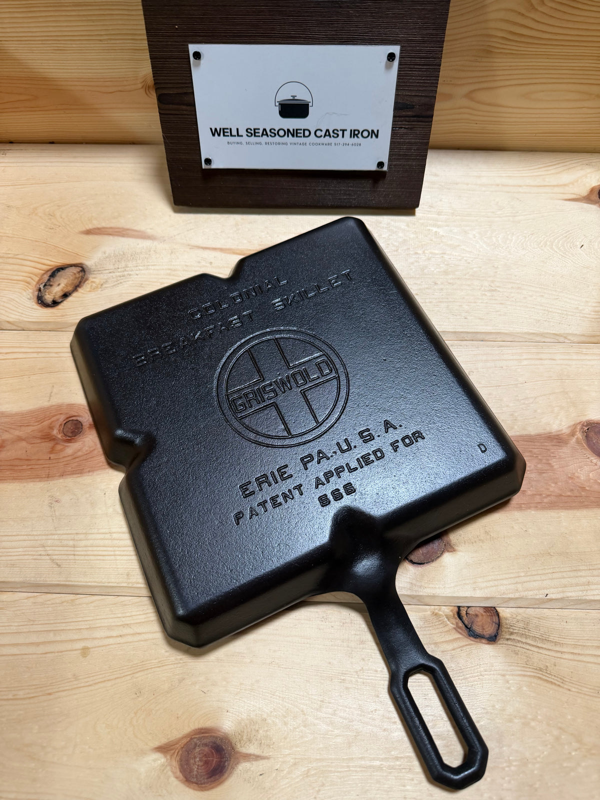 COLLECTOR QUALITY!!!! Griswold Colonial Breakfast Skillet 666