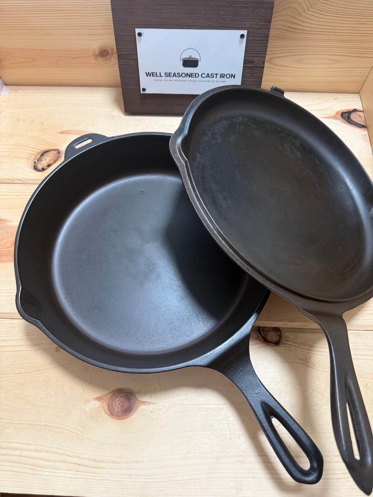 Wagner Ware Sidney -O- #1403 Five Star Skillet Set