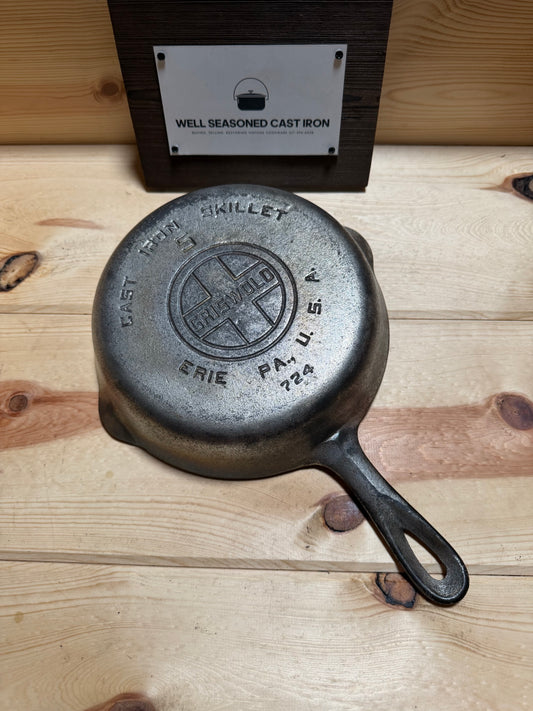 Griswold Large Block Logo - smooth bottom # 5 nickel plated