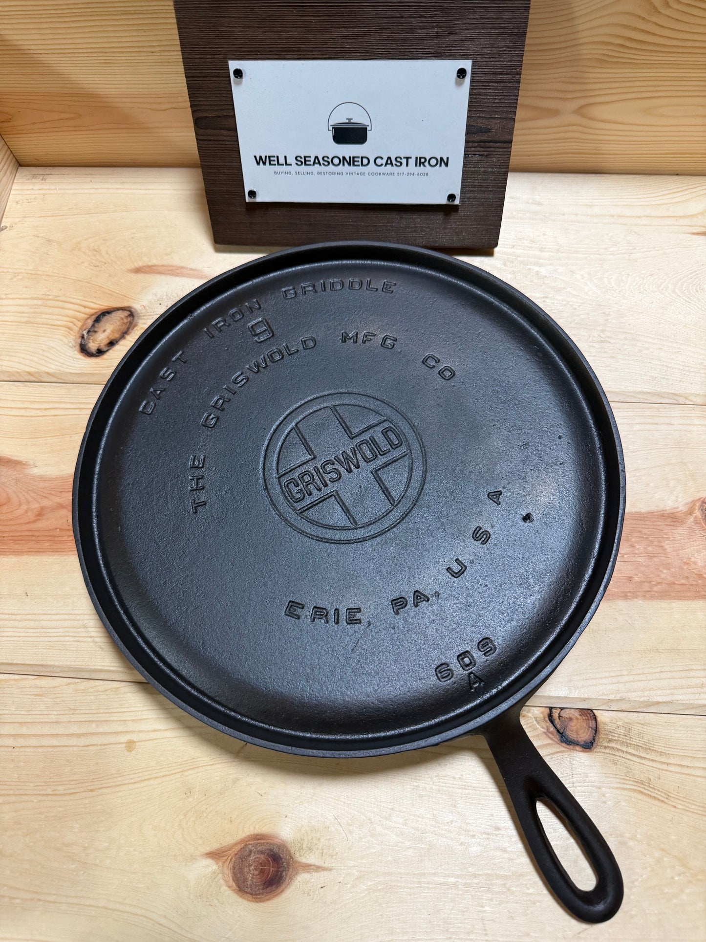 Griswold- Large Block Logo # 9 hand griddle