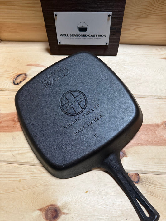 Wagner Ware/Griswold Duel Logo square skillet