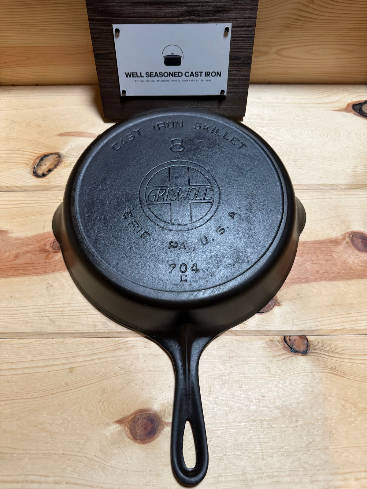 Griswold slant logo #8 with Heat Ring