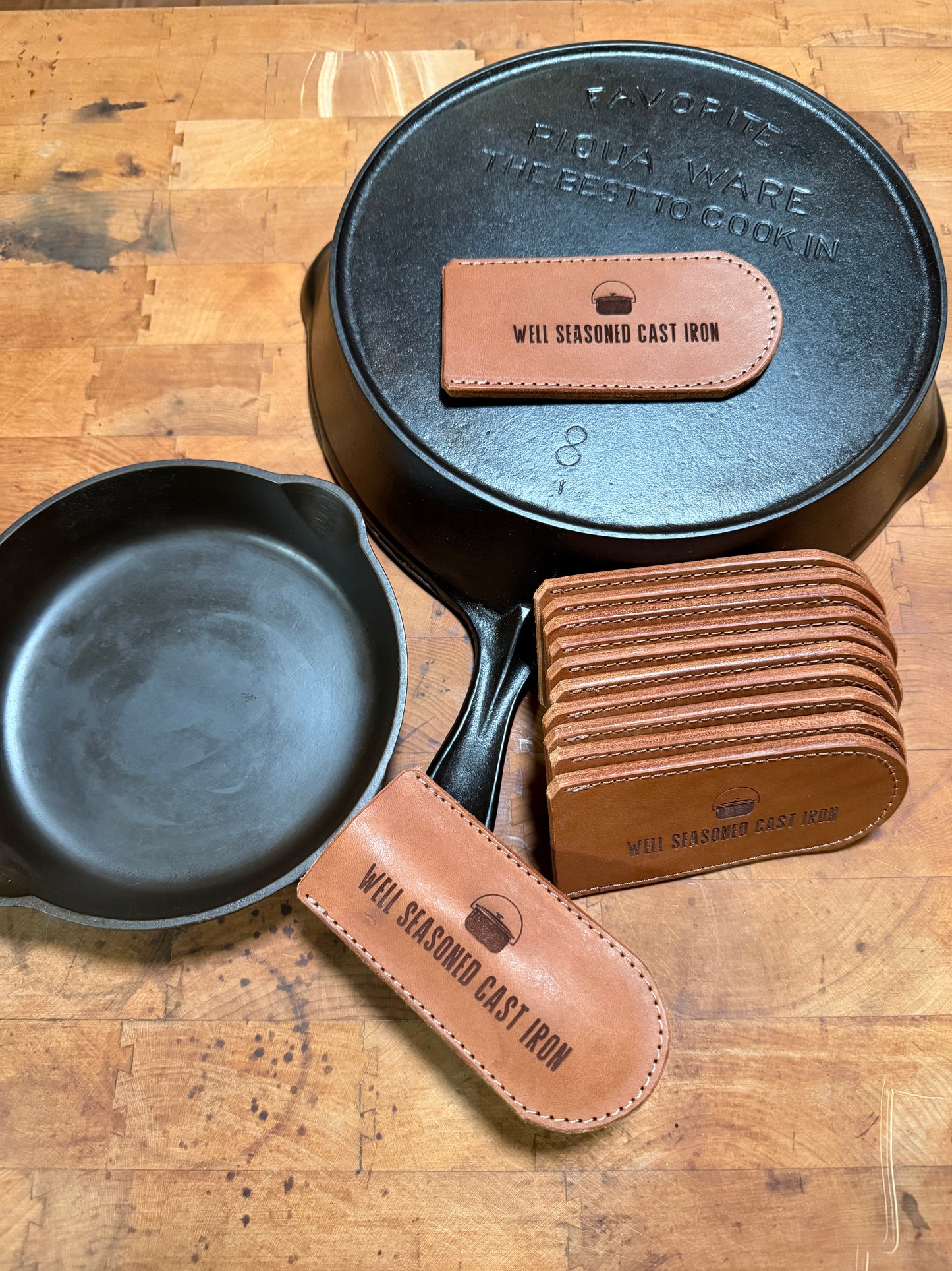 Leather Skillet Handle Cover
