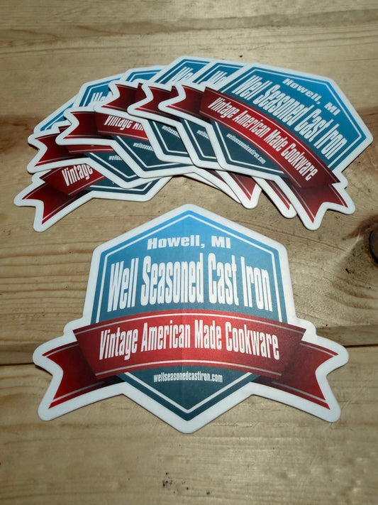 Well Seasoned Cast Iron Decal