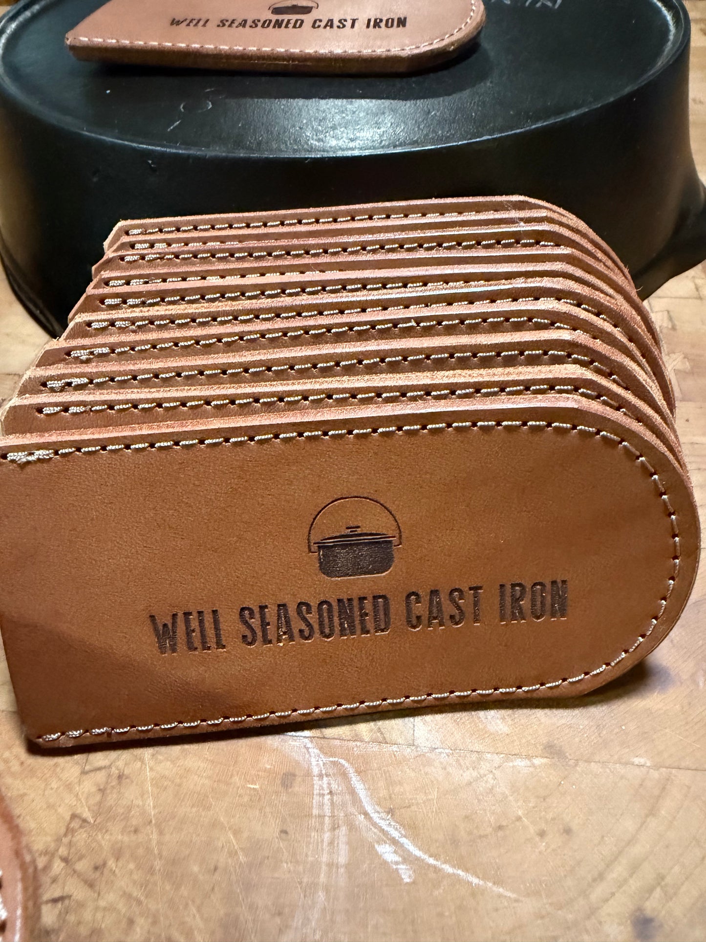 Leather Skillet Handle Cover